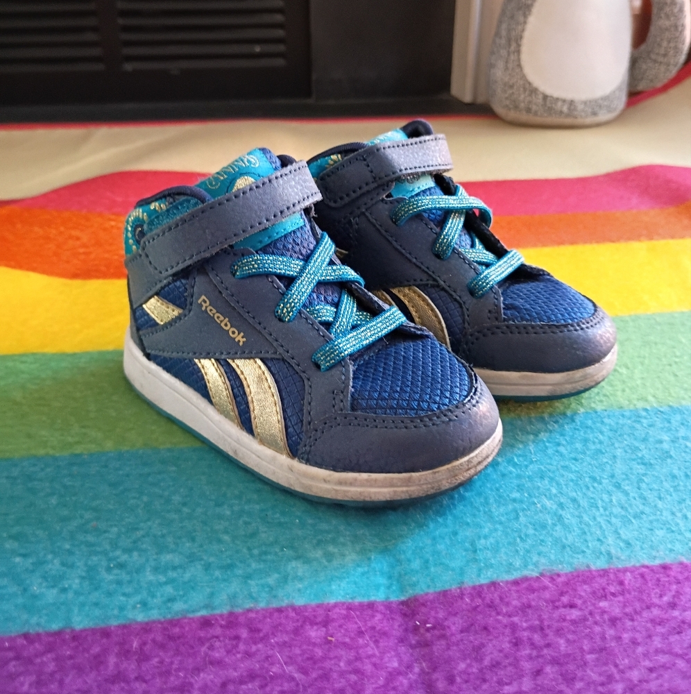 Reebok Size 5 Frozen Anna High Top Shoes
